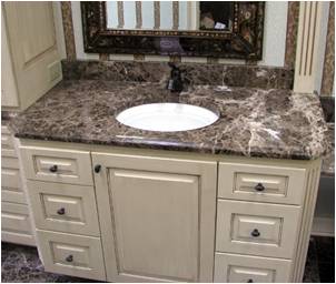How to remove stains from cultured marble vanity tops