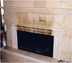how to clean a marble fireplace surround